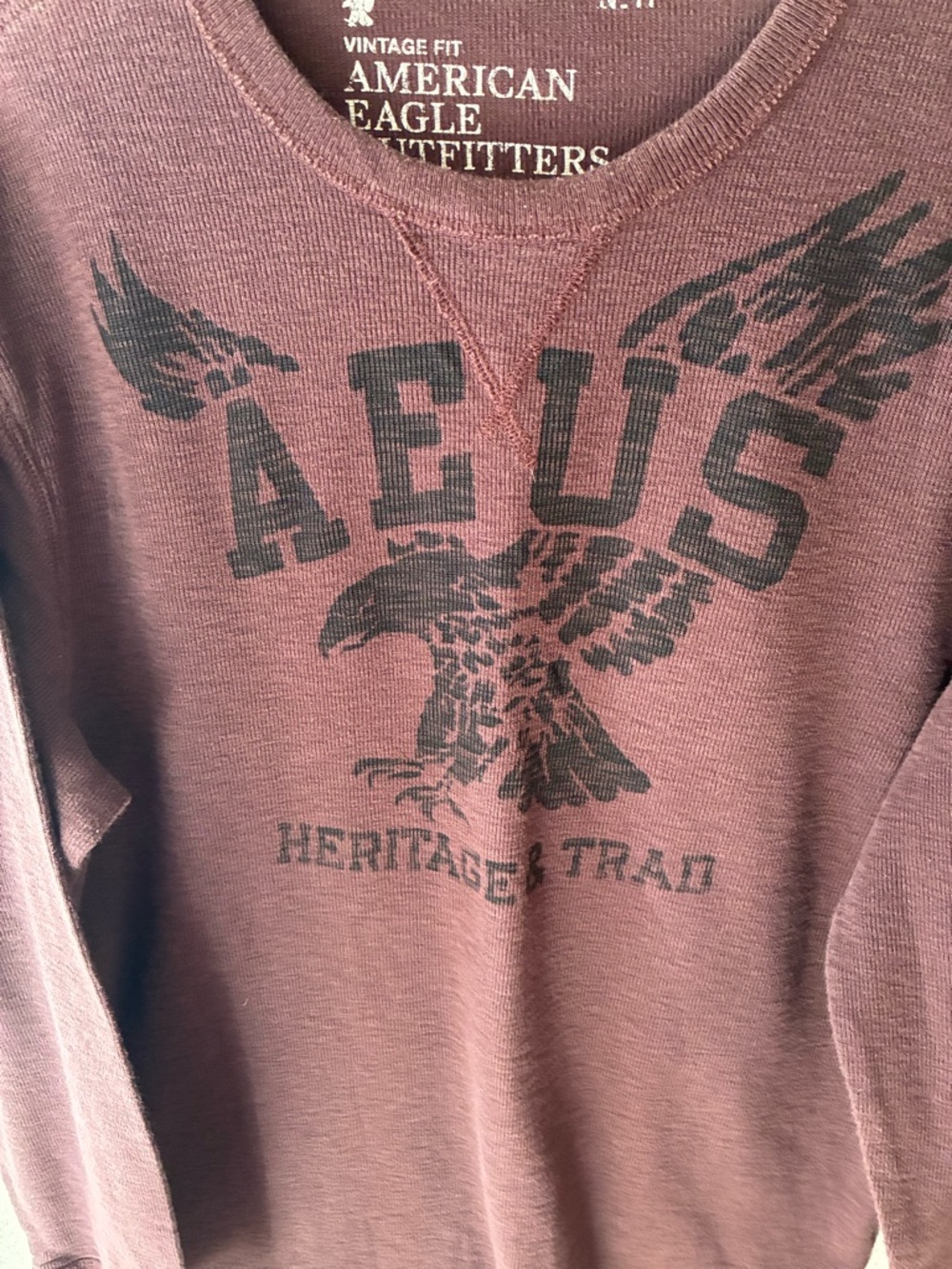 American Eagle Outfitters AEUS Heritage & Trad Long Sleeve Shirt - Picture 2 of 4